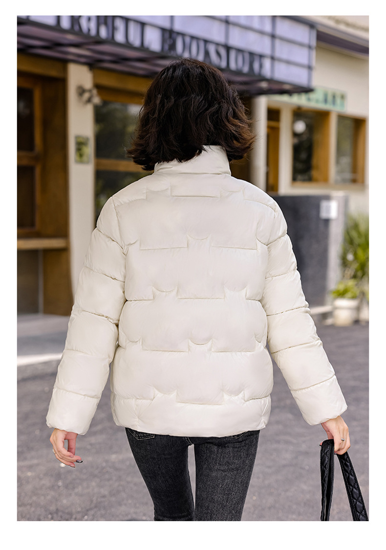 Standing Collar down Kotteng Fraen am Wanter, kuerz a kuerz, koreanesch Versioun, déck Broutjacket, 2024 nei fir Studenten_voghion.com