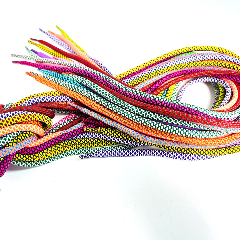 96 color 0,5 cm dragón escama doble color bajo elástico hilo paquete de cuerda redonda rojo con paquete verde decoración de poliéster trenzado colgante