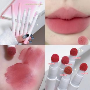 Dikalu Lip Powder Cream Air Cushion Lip Cream Matte Lip Glaze Lipstick Lip Mud Non-Fading Non-Stick Cup Women's Whitening Brick Red