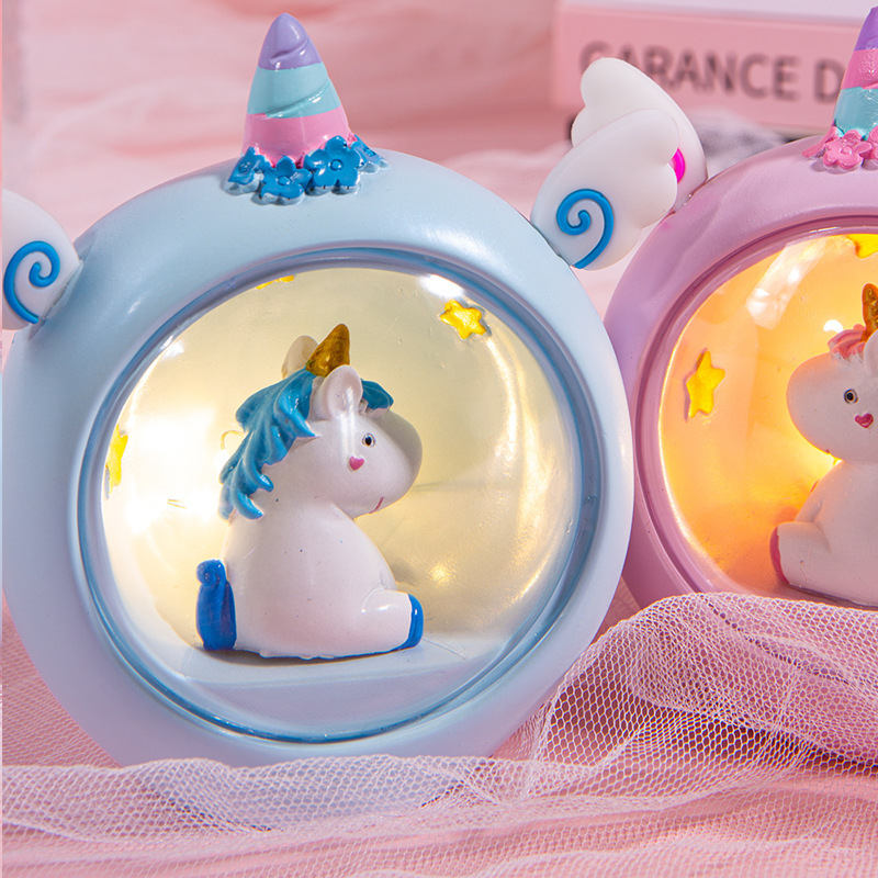 Ins Girl Heart Unicorn Star Lighting Resin Night Light Table Lamp Bedroom Decoration Ornaments Birthday Gift Ins Girl Heart Unicorn Star Lighting Resin Night Light Table Lamp Bedroom Decoration Ornaments Birthday Gift