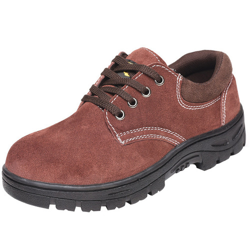Cross-border wholesale suede cowhide labor protection shoes, anti-smash, anti-puncture, safety protective shoes, low-cut wear-resistant, non-slip work shoes