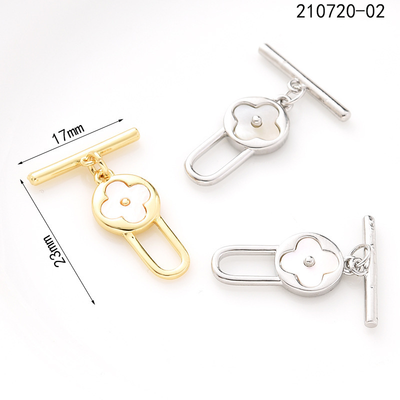 Pearl Necklace Buckle Lucky Grass Ot Buckle Shell Hand Coil Buckle Connecting Buckle Mother Buckle Woolen Chain Diy Accessories Pearl Necklace Buckle Lucky Grass Ot Buckle Shell Hand Coil Buckle Connecting Buckle Mother Buckle Woolen Chain Diy Accessories