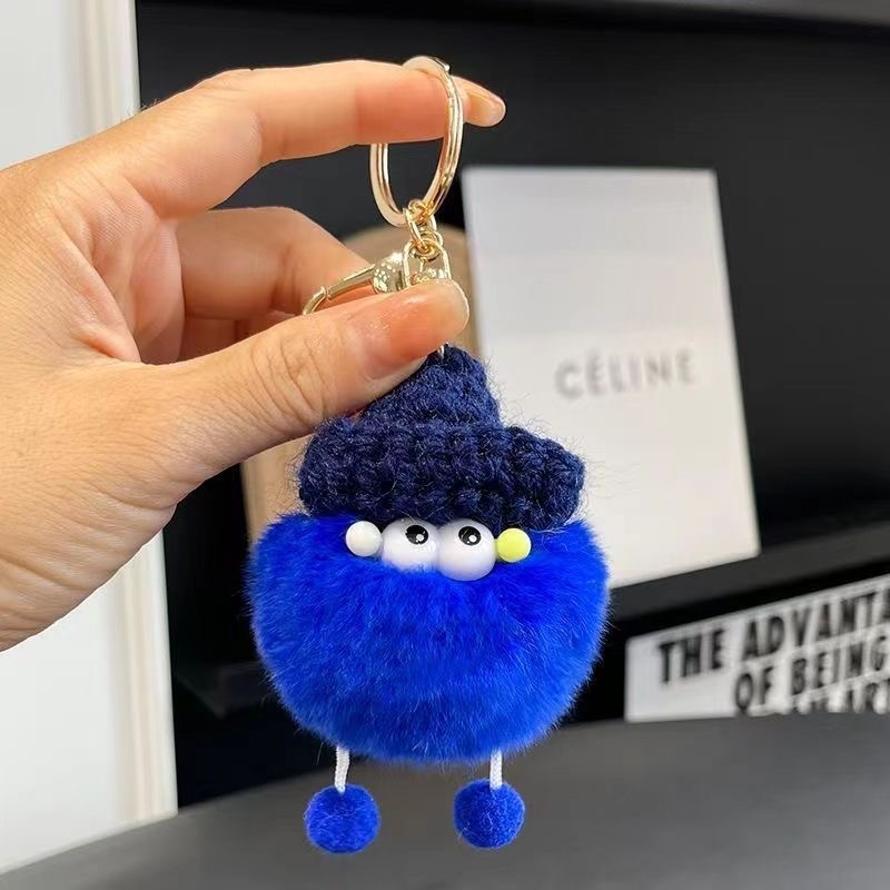 Imitación coreana de pelo de pimples, feos y lindos frijoles, colgantes de peluche, muñecas de dibujos animados, bolsos colgantes, bolsos colgantes, llaveros