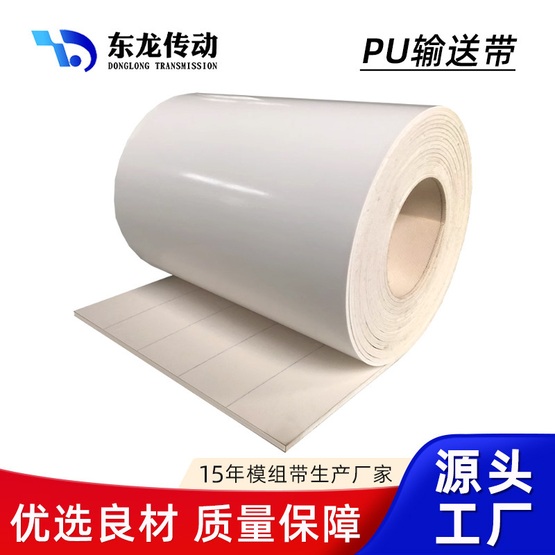 聚氨酯PU皮带pe耐高温输送带传送带白色食品级输送带 蓝色易洁带|undefined