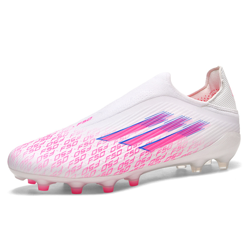 2025 nuevos clavos transfronterizos cortos de alta altura hombres y mujeres zapatos deportivos de entrenamiento juvenil zapatos de fútbol fábrica directa