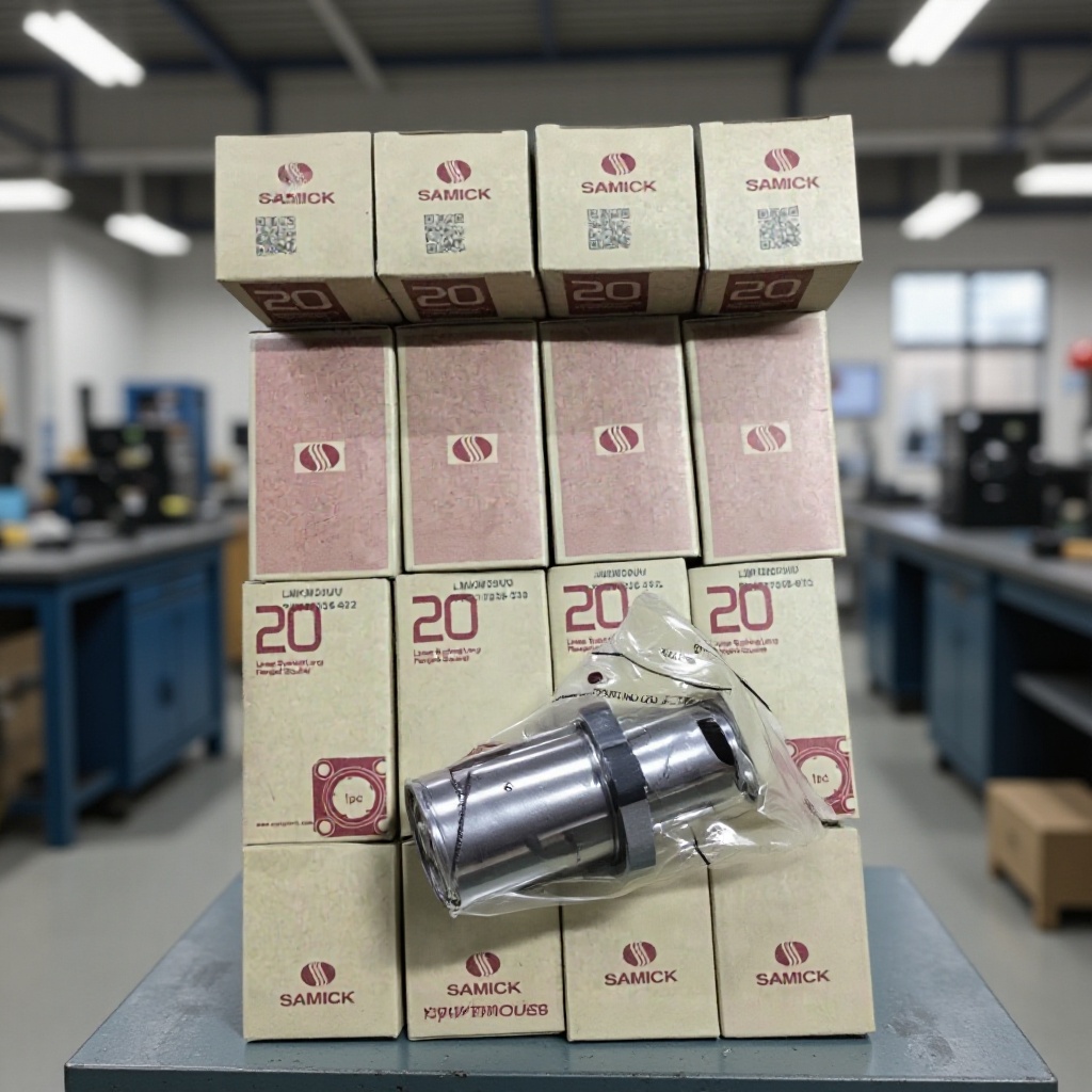 韩国SAMICK中间方形法兰式直线轴承LMKM6UU型号齐全 现货供应