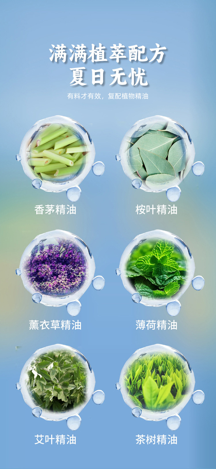 Plant Essential Oil Burst Bead Stickers Citronella Mugwort Aroma Patches Kids Cartoon Outdoor Portable 6 Pack specifications