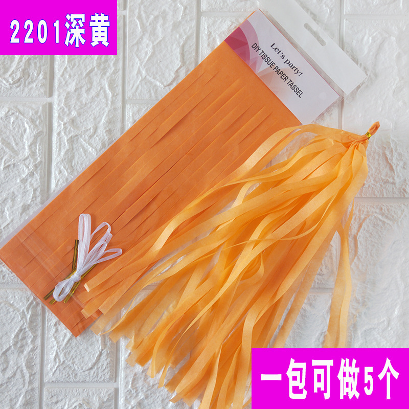 Fijación de papel al por mayor 5 / paquete de cinta de color tirar de flores decoración de la habitación de bodas suministros de fiesta europeos y estadounidenses