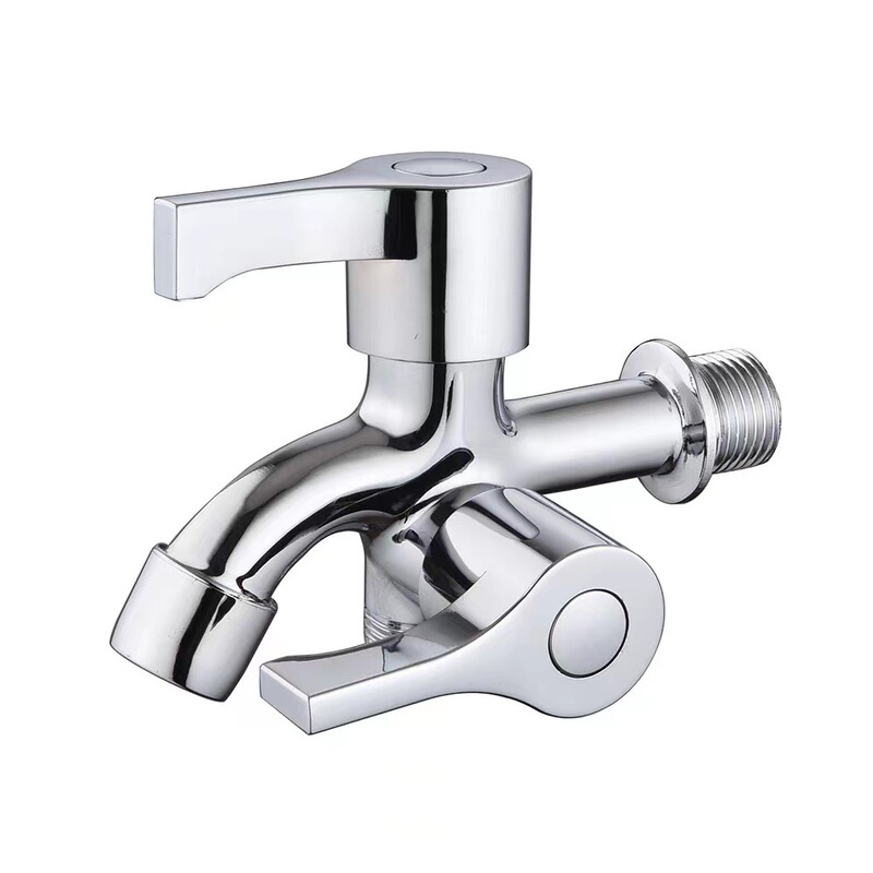 Foreign trade model side open double-purpose faucet double water outlet multifunctional washing machine water nozzle 4 points one in two outlet faucet