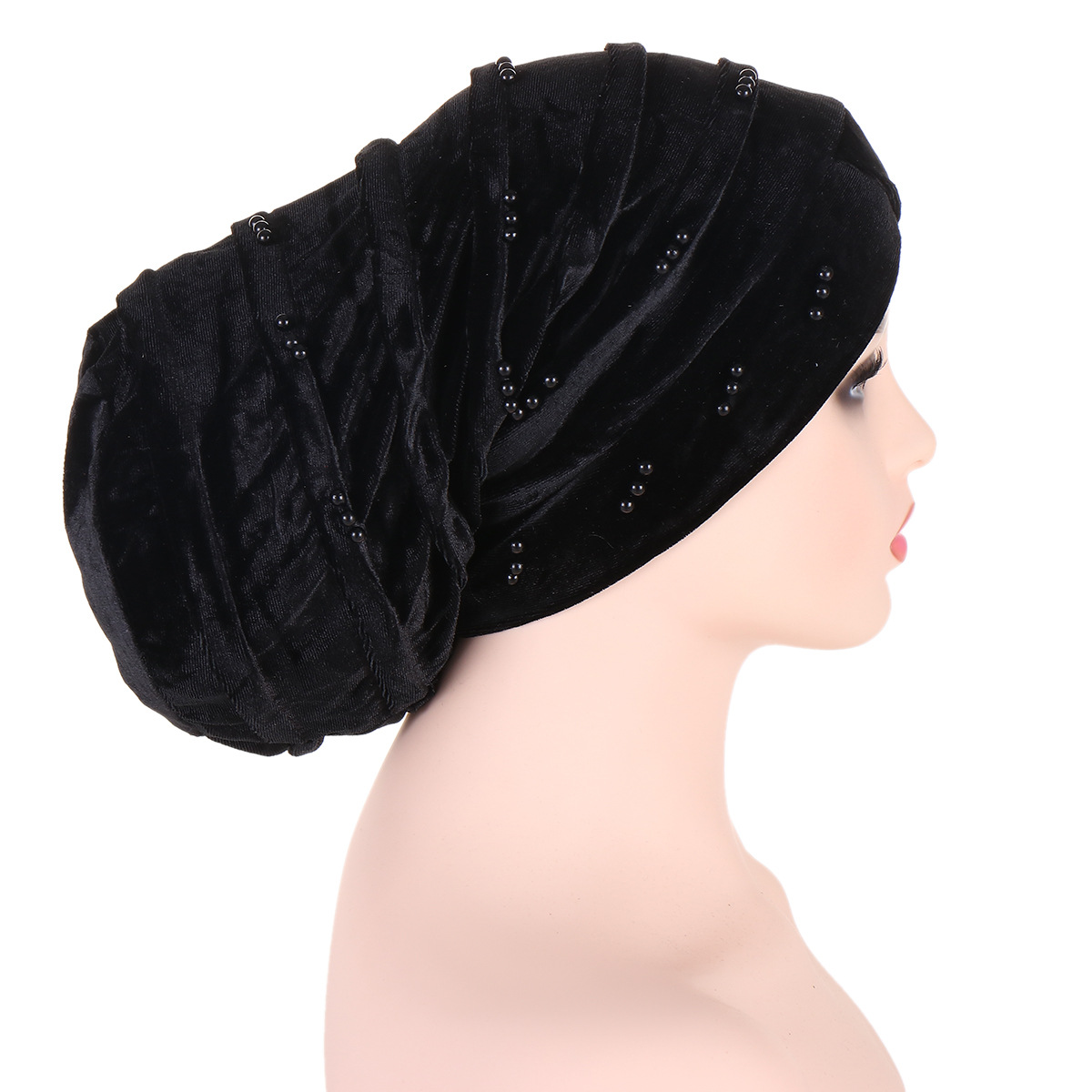 Women's Basic Solid Color Eaveless Beanie Hat display picture 2