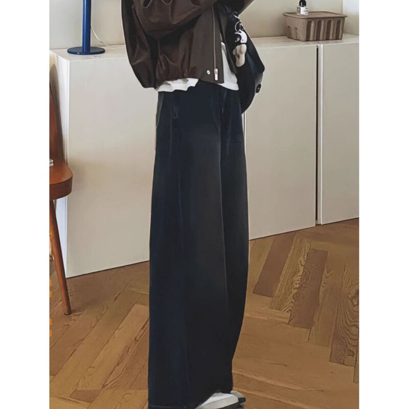 开春穿搭套装女大码胖mm美拉德皮衣外套牛仔裤高级复古酷酷两件套|undefined