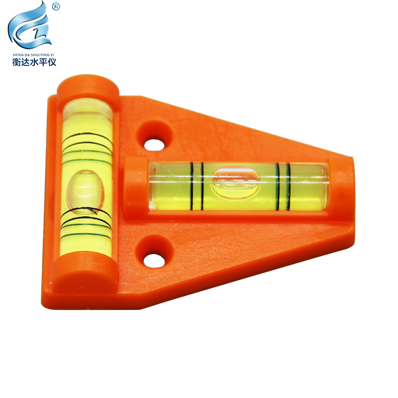 T-tipo plástico Fuente Grande de la burbuja horizontal llana de la alta precisión del nivel Mini de la alta calidad y precio bajo