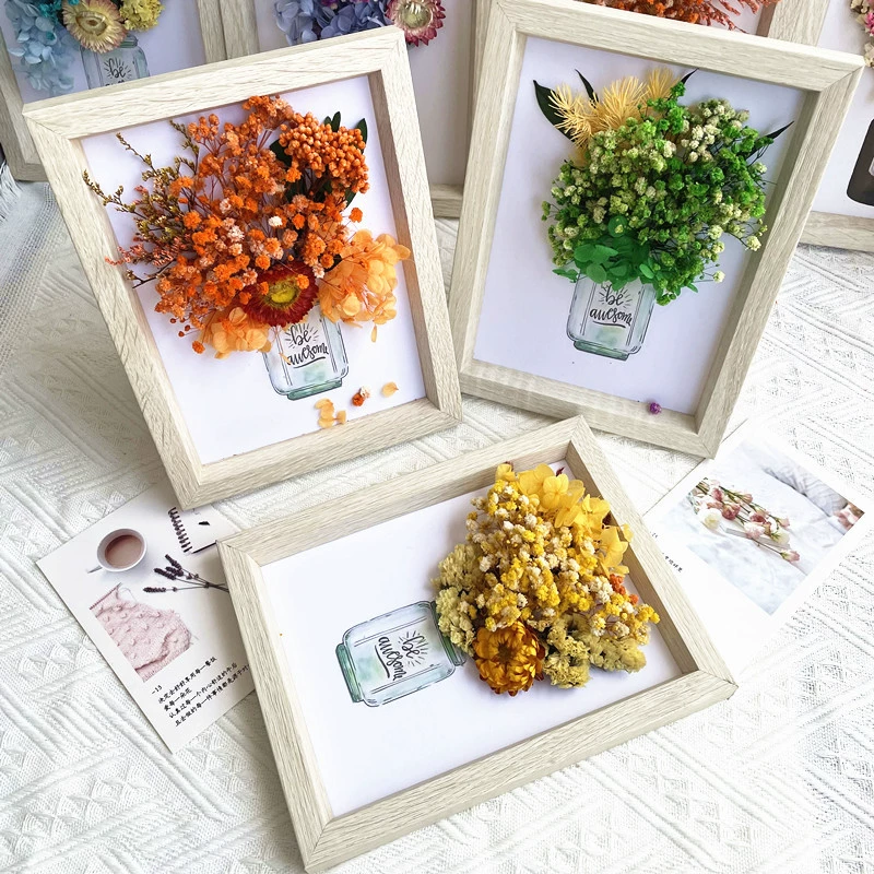 Вечный цветок сушеный цветок материал сумка DIY простая наклейка группа фанатов Подарочная группа строительная деятельность цветок художественный класс Ухань цветок материал сумка