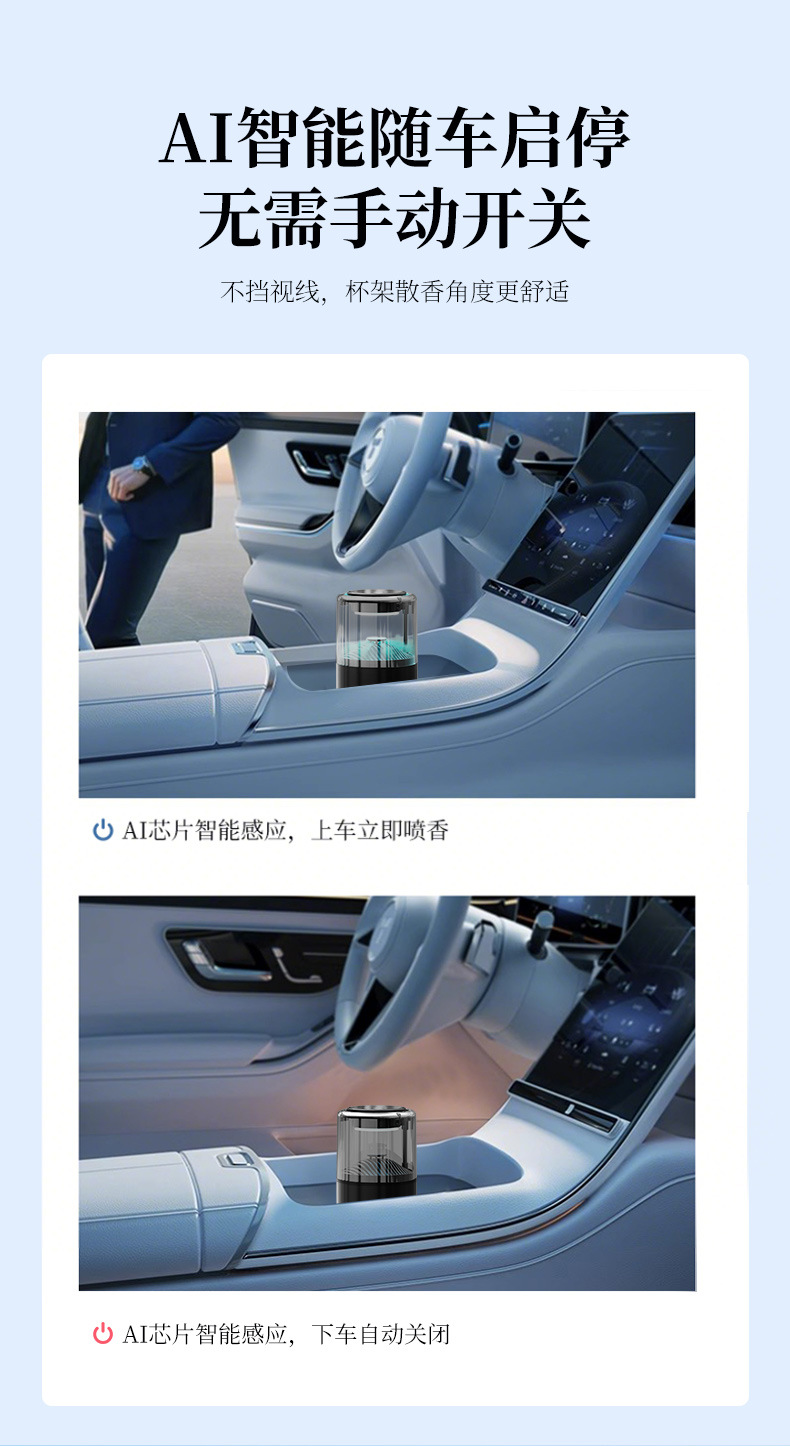 [Premium Selection] 2026 New Model Smart Automatic Spray Car Fragrance Diffuser High-End Perfume Advanced Aromatherapy