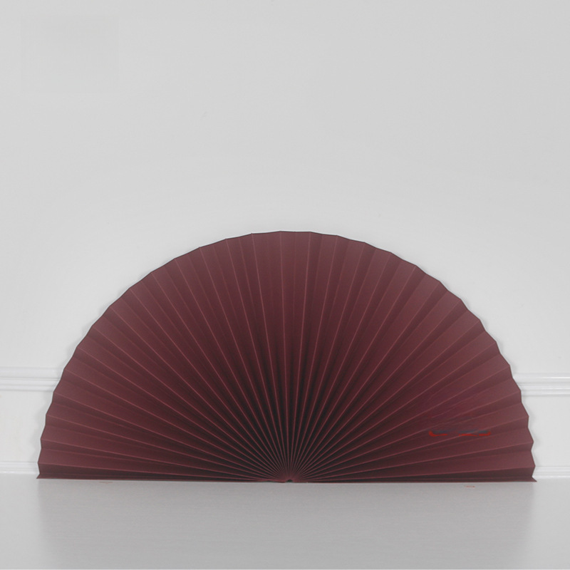 Fan de papel decorativo nuevo ventilador plegable chino engrosado matrimonio compromiso diseño de fondo de papel artesanal de boda origami rojo