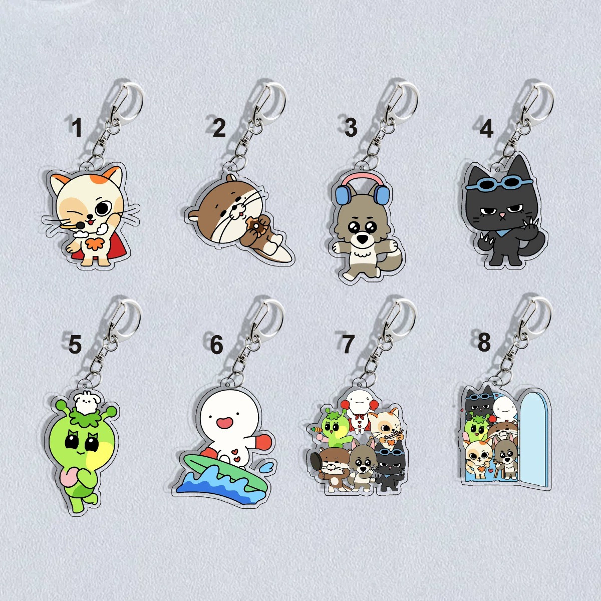 BOYNEXTDOOR peripheral BBNEXDO pendant IWOO bag acrylic school bag keychain 1251