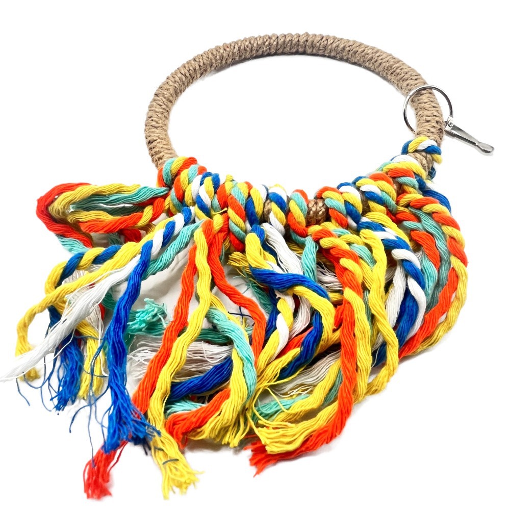 Loro juguetes columpio creativo anillo de sisal piel de tigre peonía Xuanfeng mordisqueando anillo colgante de escalada accesorios para jaulas de pájaros suministros