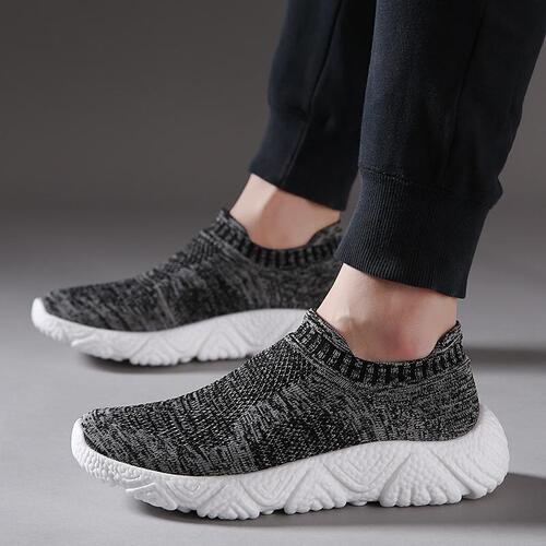 25th New Lightweight Soft Footfeel Insole Elastic Mesh Surface Socks Sports Casual Shoes Men's Fitness Walking Running Shoes