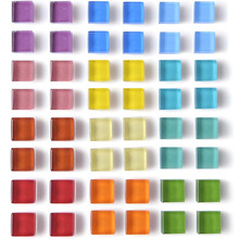 跨境文创彩色马赛克玻璃冰箱贴水晶玻璃手工DIY冰箱磁贴装饰磁片