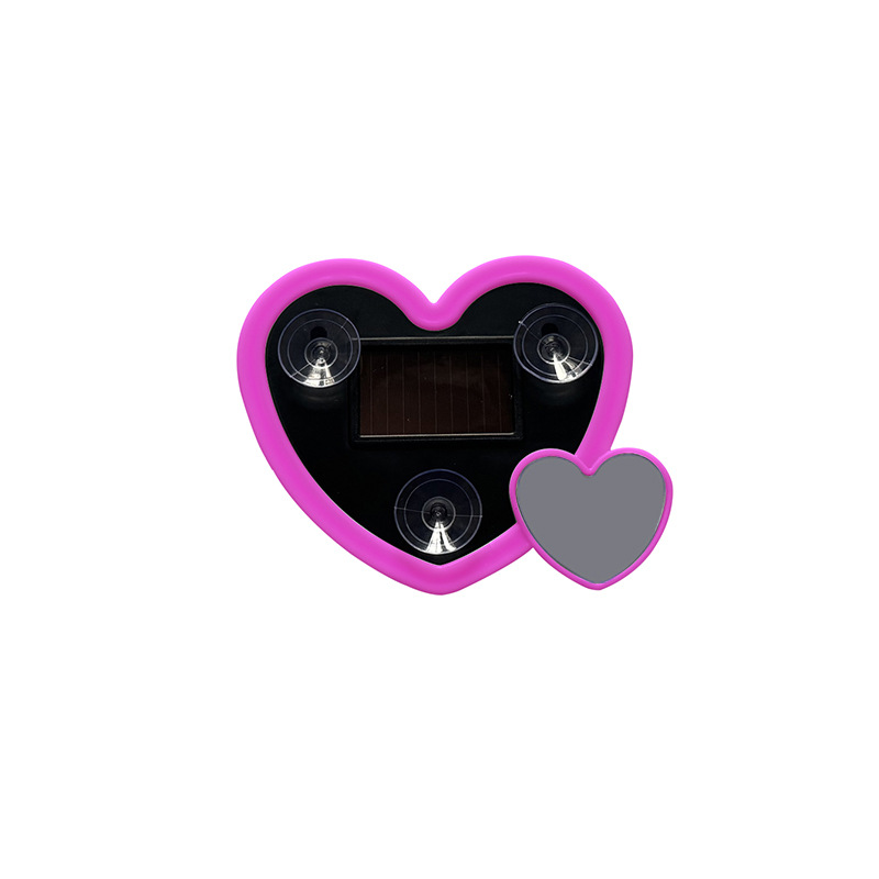 Cross-Border New Car Triangular Window Led Neon Light Car Window Double Heart Atmosphere Light Rear Glass Peach Heart Decorative Light