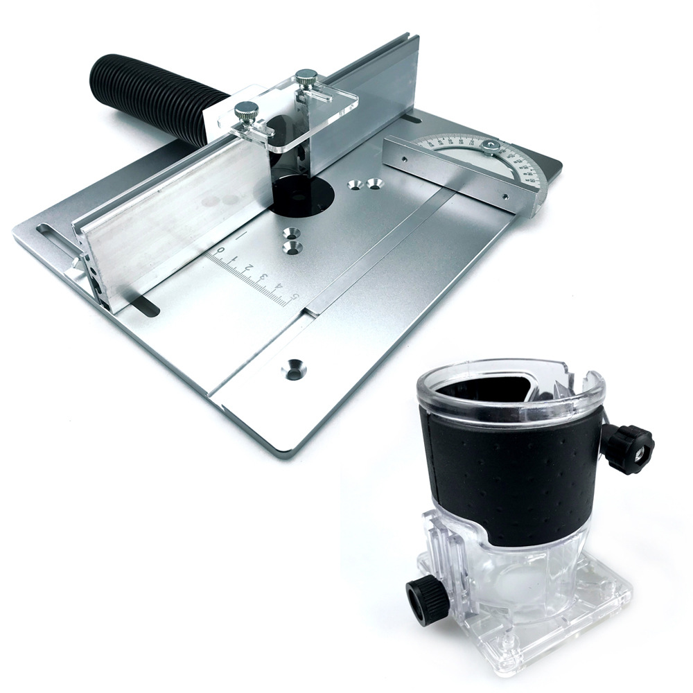 Aleación de aluminio máquina grabado Flip plate (Plata) + cubierta transparente