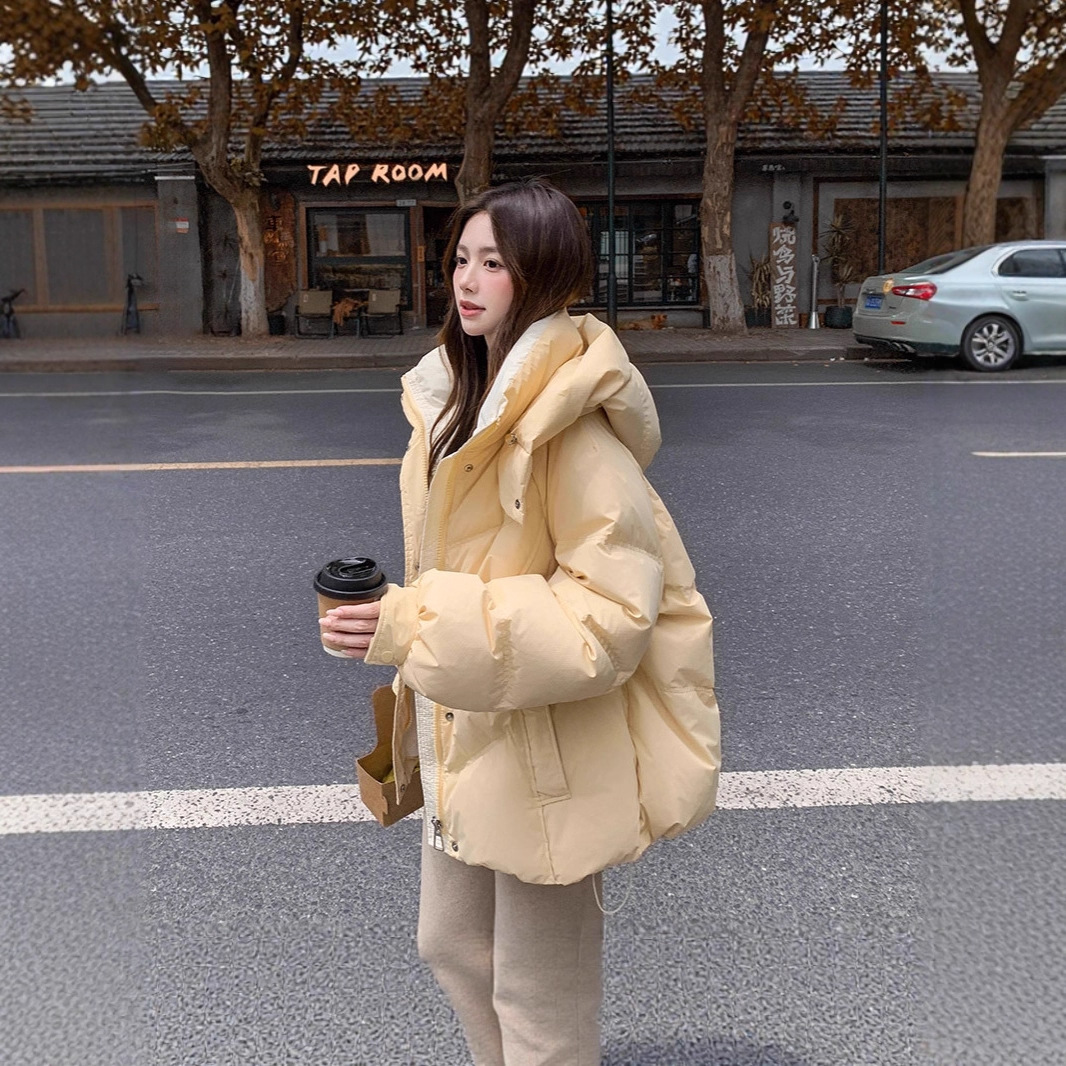Women's Short down Jacket 2025 Winter New Loose Petite Thick Cotton Coat Puffer Jacket Thick Outerwear