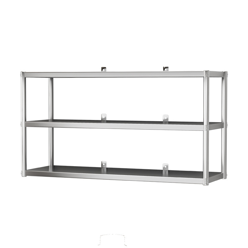 Acero inoxidable cocina de pared superior estante de almacenamiento de pared superior estante de pared tipo estante de capas armario de almacenamiento de cocina trasera colgante de pared estante de tres capas