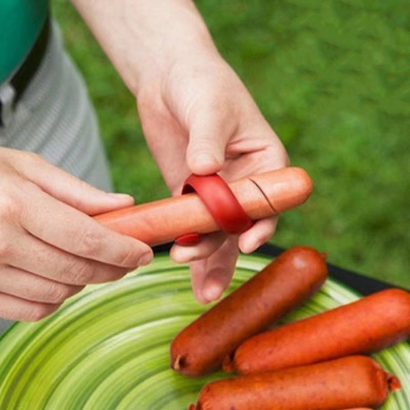 Outdoor Barbecue Auxiliary Gadget Creative Hot Dog Slicer Sausage Cutter Cutting Ham Sausage Knife Cutter Outdoor Barbecue Auxiliary Gadget Creative Hot Dog Slicer Sausage Cutter Cutting Ham Sausage Knife Cutter