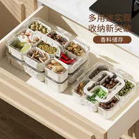 Коробка для специй Свежая коробка для кухни Герметичная коробка для хранения специй Коробка для пищевых продуктов Прозрачная коробка для хранения холодильника