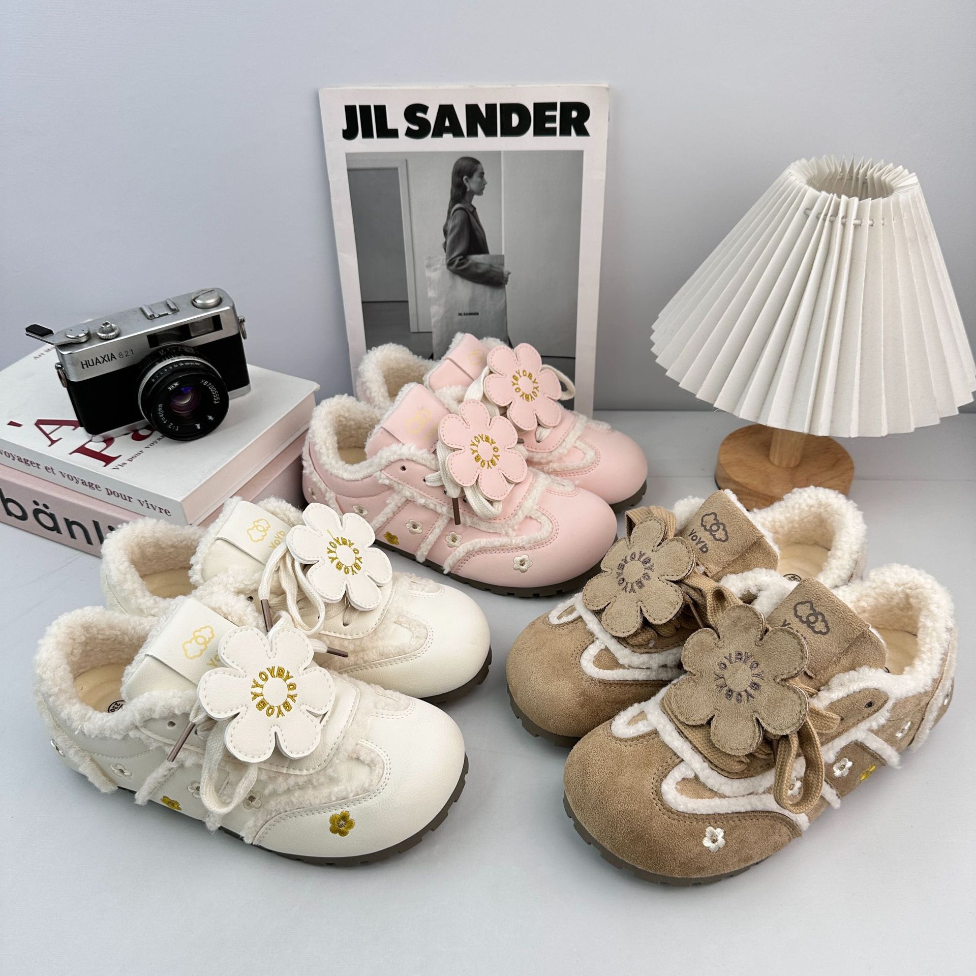 Farwave Ballet 2025 estilo de invierno de moda del campus zapatos de algodón caliente 2719M