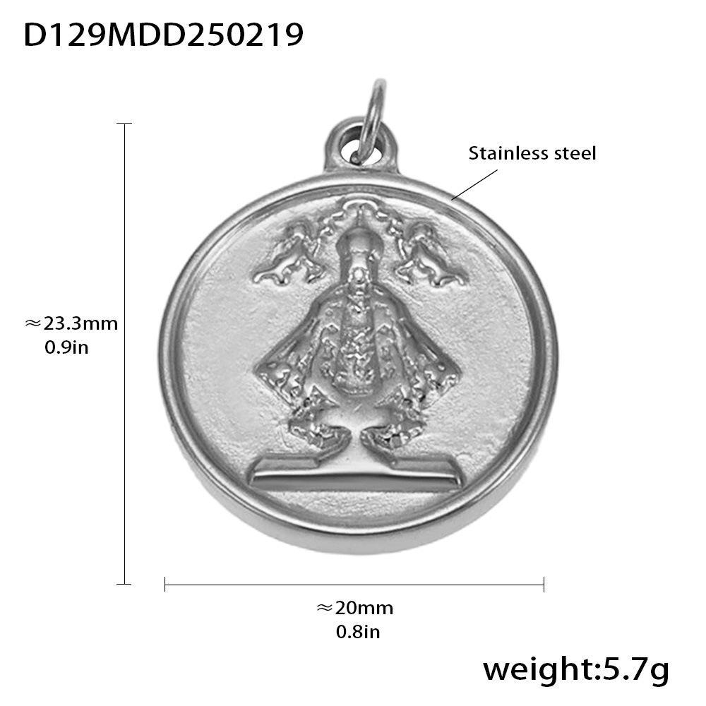 Moda misteriosa OL estilo personalidad colgante de acero inoxidable 18k oro real transfronterizo solo para los fabricantes de bombas europeas y americanas al por mayor