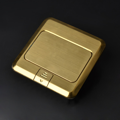 Manufacturer wholesale four-way Songri 120 type copper floor plug stainless steel quick pop-up two-three plug five-hole dual phone computer