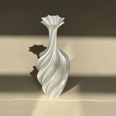 新しい芸術的な抽象花瓶ツイストレトロフラワーアレンジメント装飾装飾品北欧シンプルなインスタイル 3D プリントライト高級