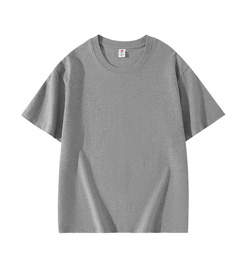 Algodón suave y cómodo cuello redondo verano hombro color sólido manga corta fiesta clase ropa publicidad camiseta personalización