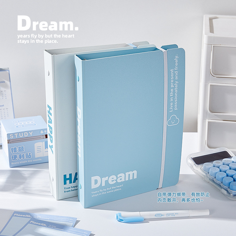 Cuaderno de mano simple pequeño y fresco de alto valor de la cara del estudiante desmontable cuaderno de lectura de hoja