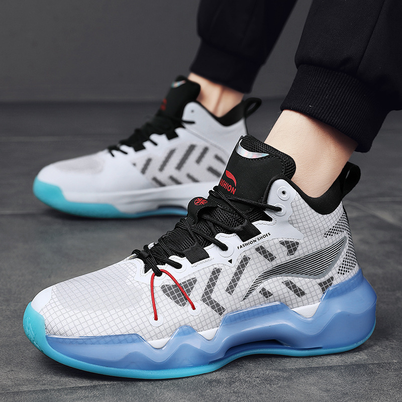 Basketball shoes men's 2022 New sharp blade men's and women's breathable sports running shoes young students practical training shoes