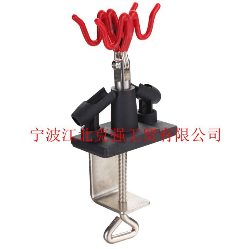 专业金属喷笔笔架 卡扣式笔架 四只装 多功能 可装于气泵上