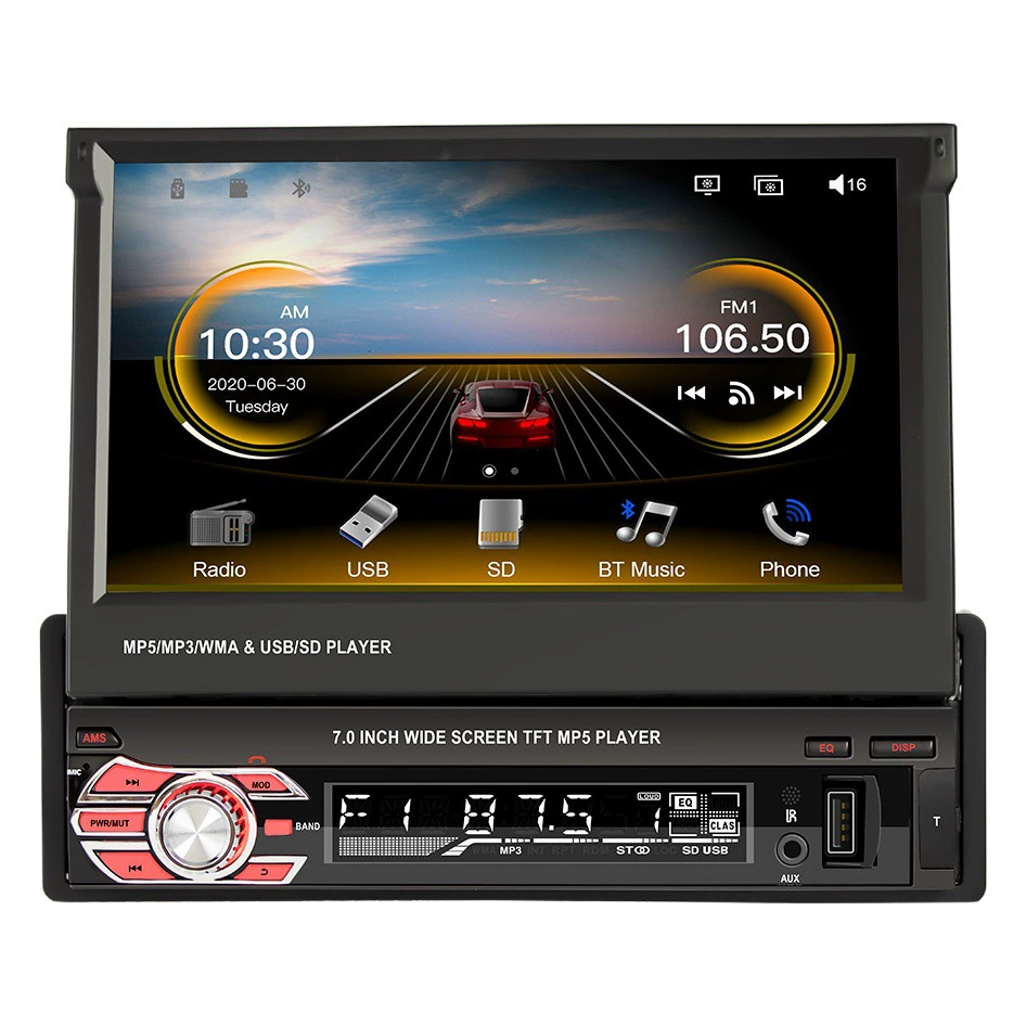 7-дюймовый Apple Carplay HD большой экран автомобиля MP5 плеер многофункциональный задний ход заднего вида автомобильной навигации