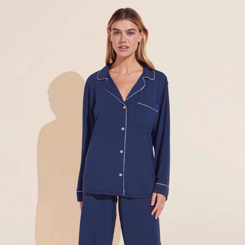 Eb American Single ~ European and American Style Pajamas for Women, Long-Sleeved Pants, Comfortable and Skin-Friendly Modal High-End Home Clothes for Spring & Fall