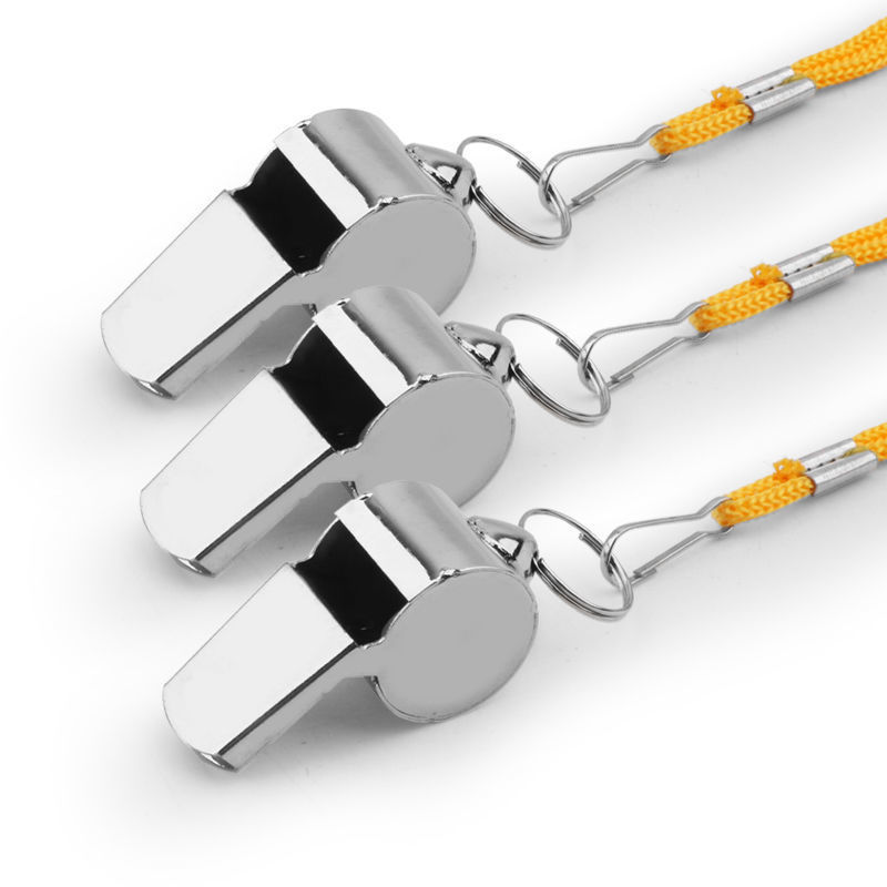 Silbato de Metal de Acero Inoxidable para Profesor de Deportes y Árbitro - Silbato Deportivo al por Mayor