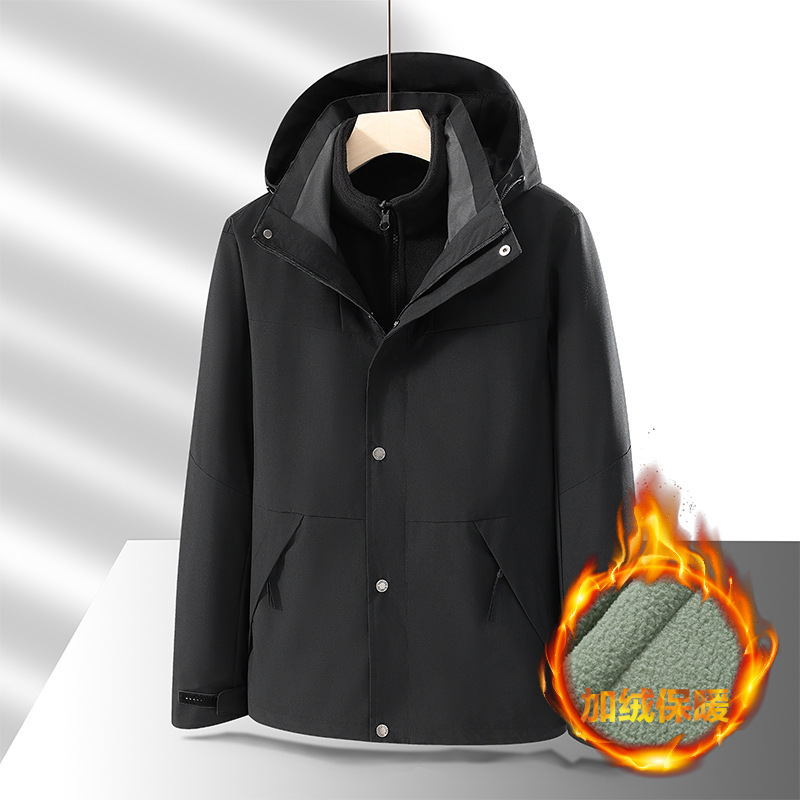Foreign Trade Deep Inventory Autumn and Winter Popular Outdoor Jackets, Cotton Coats, Fashionable Couple Jackets, Men's Three Foreign Trade Deep Inventory Autumn and Winter Popular Outdoor Jackets, Cotton Coats, Fashionable Couple Jackets, Men's Three