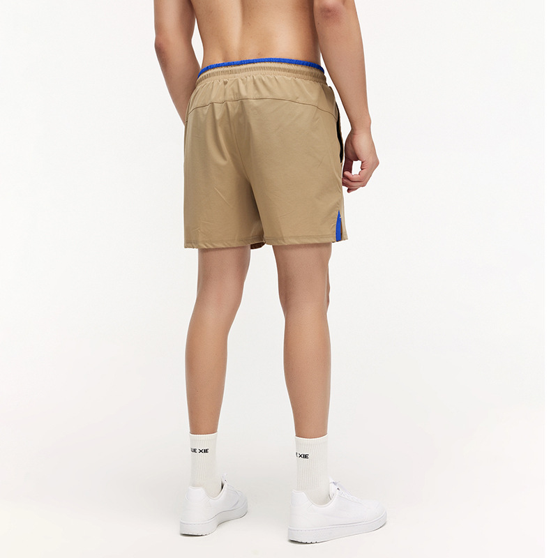 Lulu verano hombres al aire libre correr pantalones cortos deportivos de secado rápido entrenamiento físico bolsillo de dos lados maratón pantalones de tres puntos
