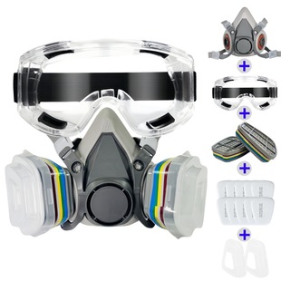 Guangzhou Wholesale Spray Paint Special Gas Mask 6200 Same Model for Pesticide Spraying, Acid and Alkali Comprehensive Protection