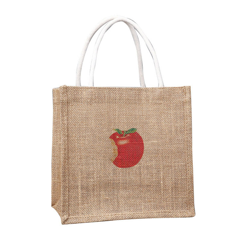 Bolsas de lino vintage personalizadas DIY pintadas portátiles bolsas de regalo de día de viaje diario bolsas de lino simples