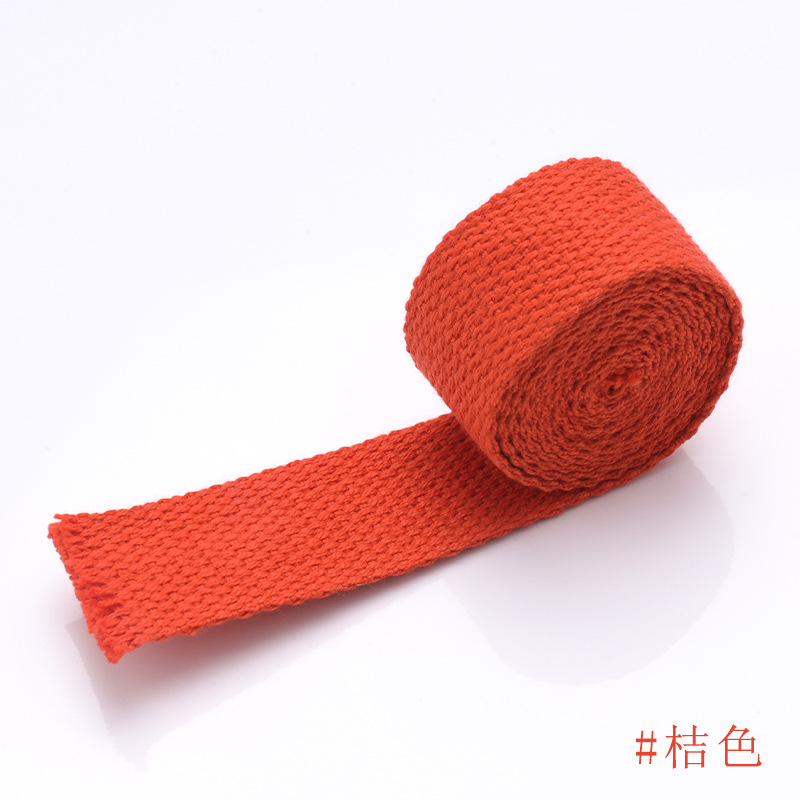 スポット卸売カラフルな無地ポリエステルウェビングベルトキャンバスバッグ荷物ショルダーストラップバンドル梱包ベルトアクセサリー