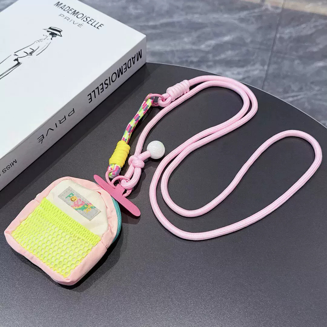Correa Cruzada con Monedero para Celular de Poliéster, Decorativo, Anti-pérdida y Desmontable para Al Aire Libre