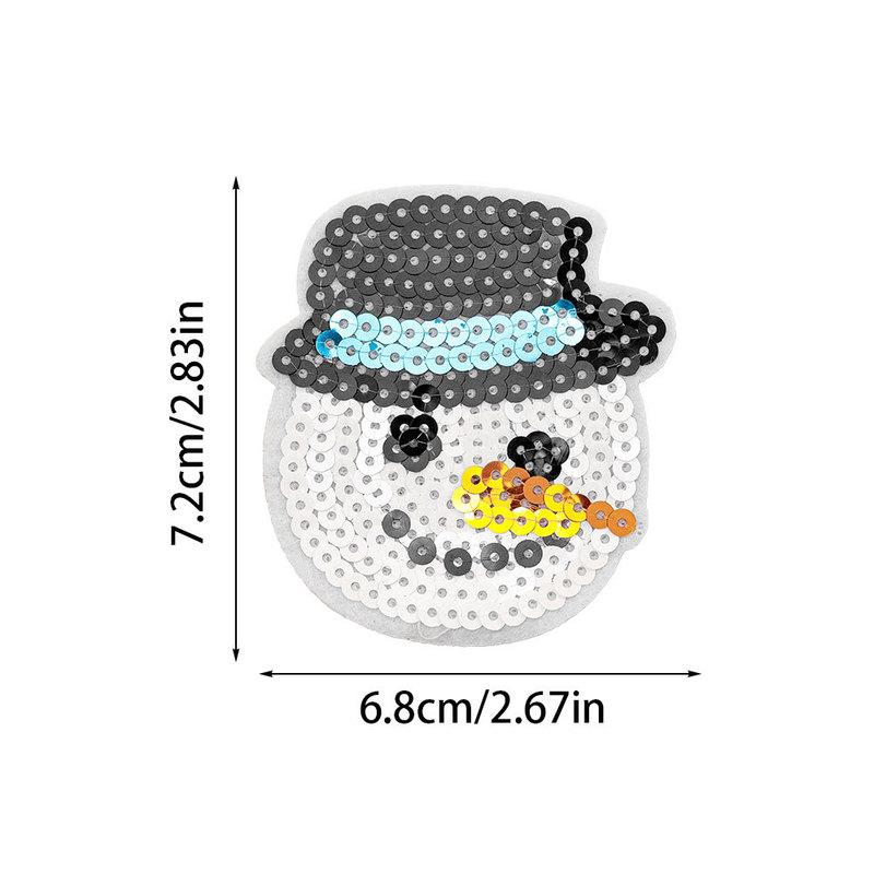 クロスボーダーのクリスマスの布は刺繍の布を貼って雪の花のヘラジカの靴下の装飾の図案を貼って刺繍のパッチを貼って布を貼ります。|undefined