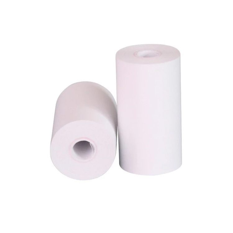 Impresora de errores de papel de impresión adhesivo 57X25 sin núcleo de papel de recibo de supermercado para llevar papel de impresión adhesivo