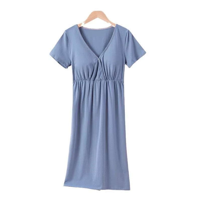 Тонкая пижама для беременных для кормления грудью, платье, plus size, свободный силуэт