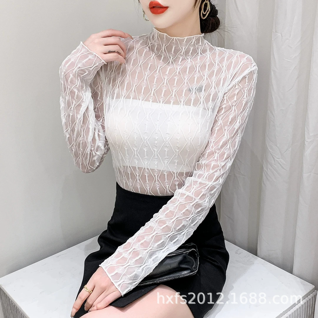 Кружевная нижняя рубашка женская ранняя осень и зима модная модная иностранная марля